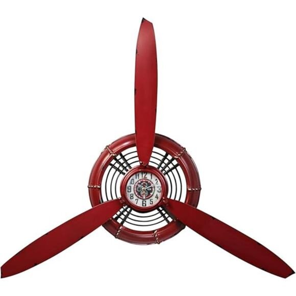 Metal Airplane Propeller Wall Decor,Vintage Aviation Wall Art - Picture 7 of 7